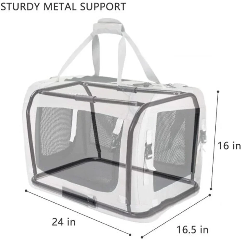 Extra Large Cat Carrier Soft Sided Folding Small Medium DogCarrier 24
